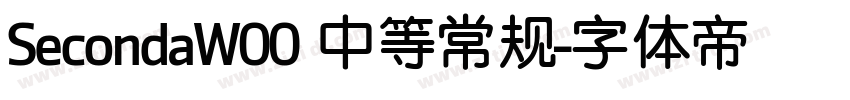 SecondaW00 中等常规字体转换